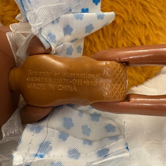 Greenbrier International 5" Doll White Blue Dress (SKU: 302TO) - Picture 5 of 7